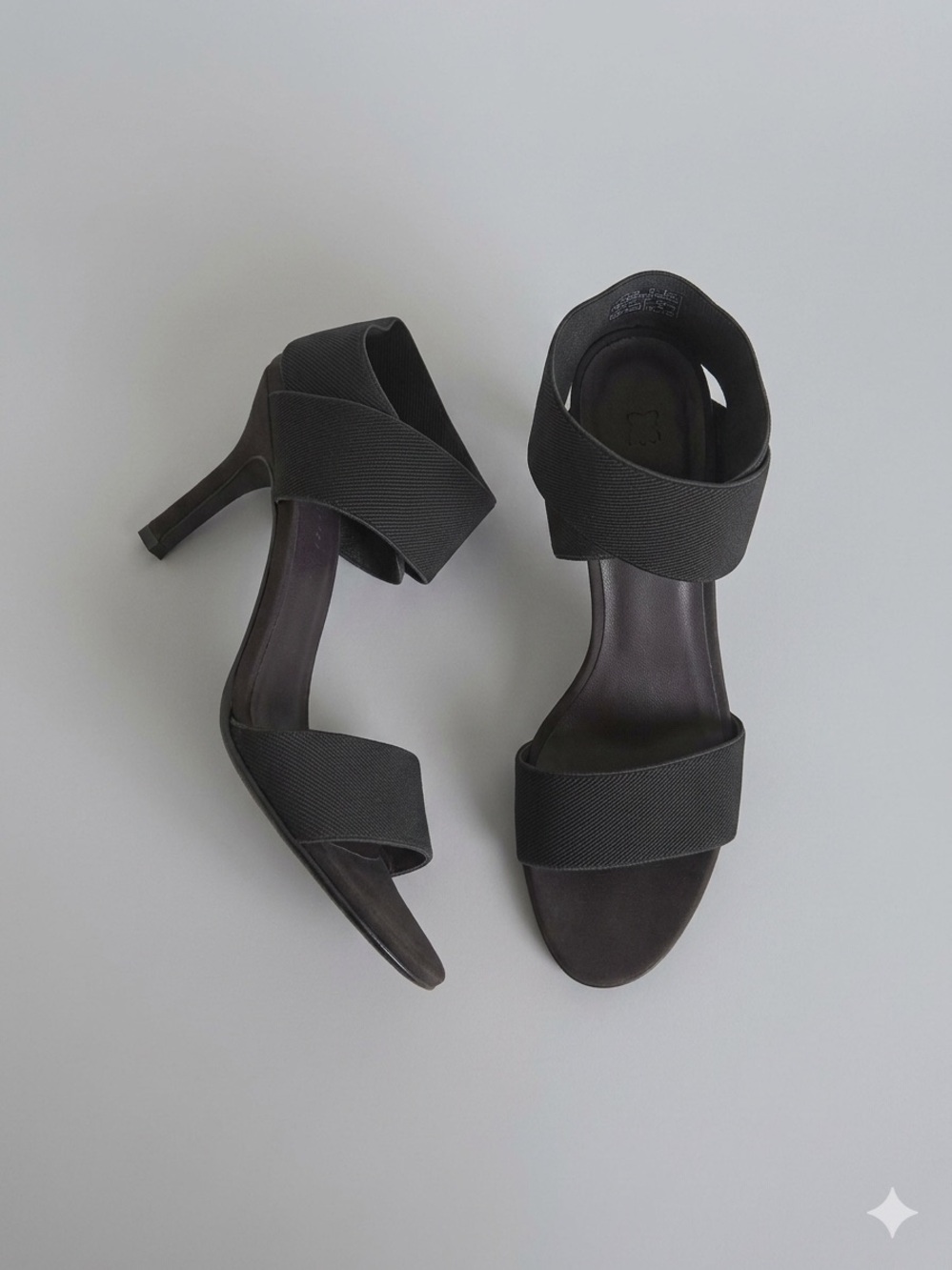 New York Transit Dark Brown Wide Ankle Strap Heeled Sandals - Size 8